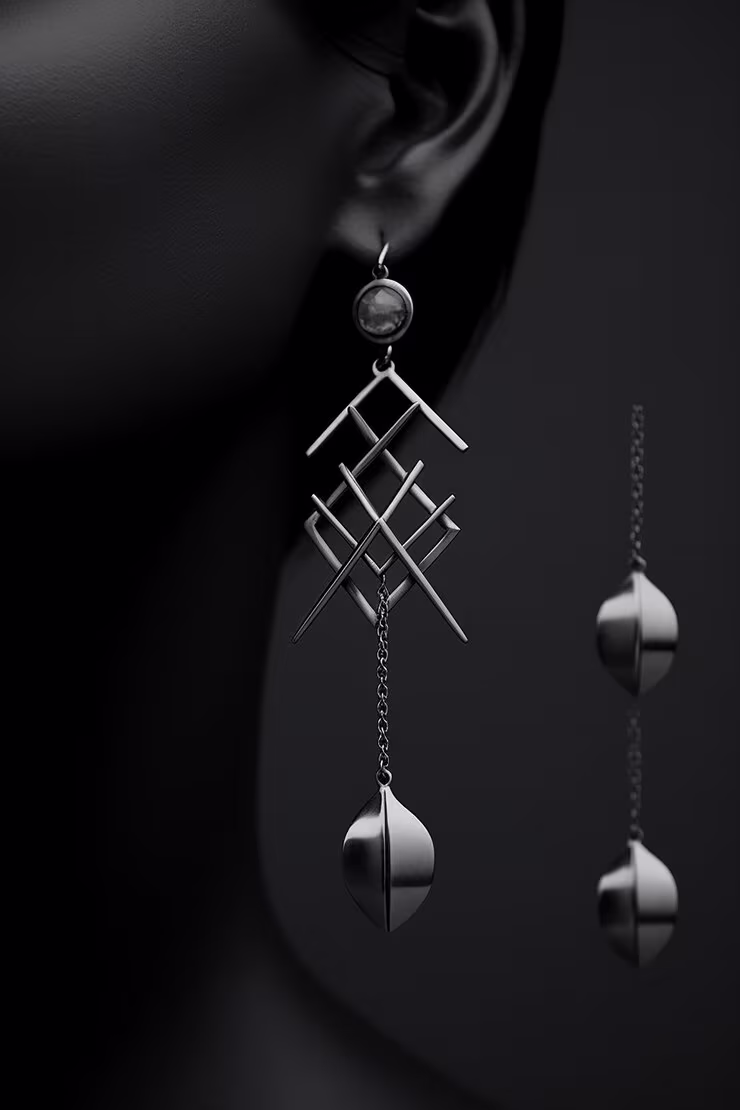 Dazzling Floral Diamond Stud Earrings