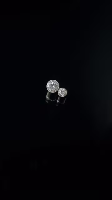 Radiant Diamond Stud Earrings